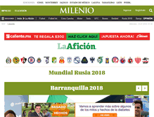 Tablet Screenshot of laaficion.milenio.com